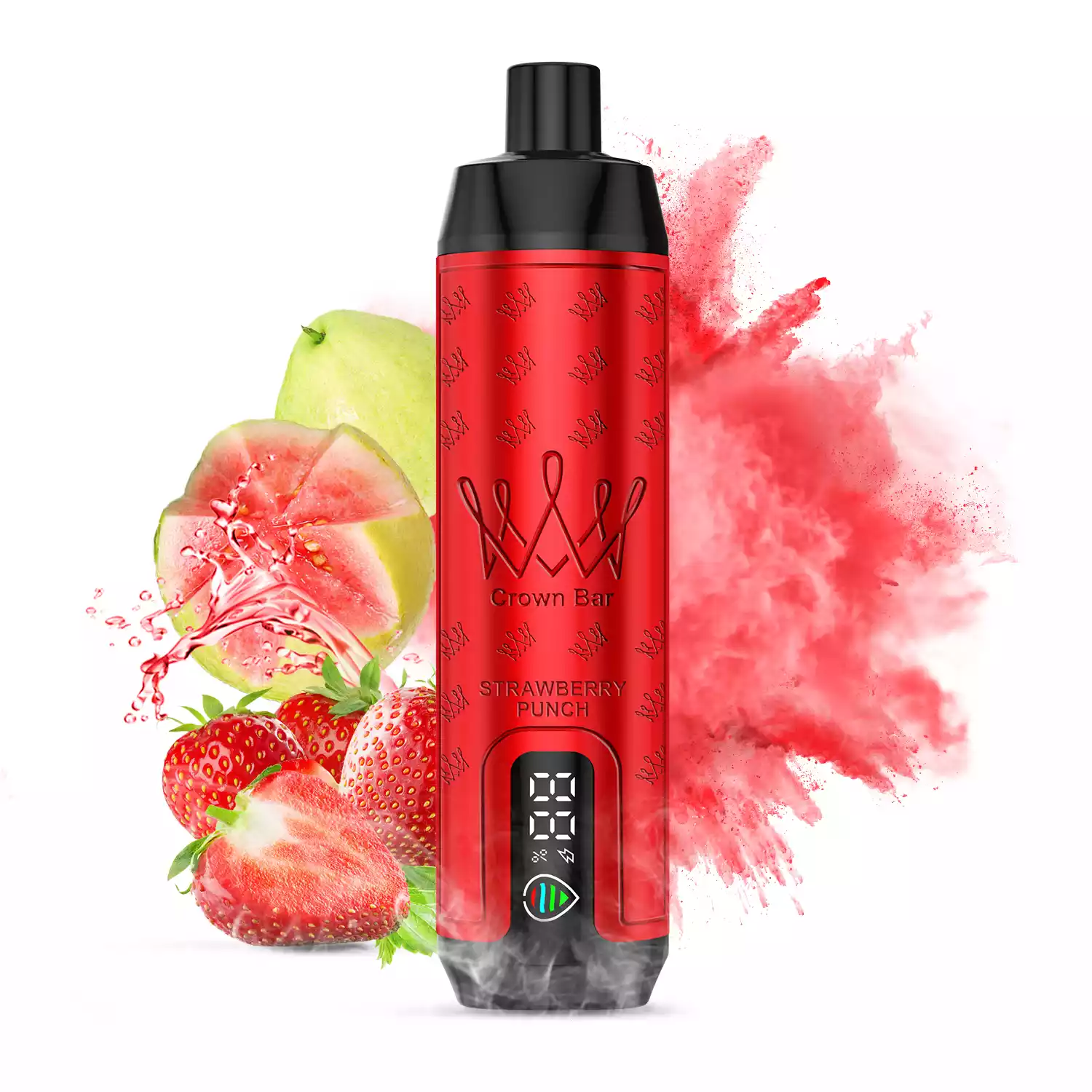 2025 Neu AL FAKHAR 15000 Züge F18S Einweg E-Zigarette mit 600 mAh Akku und 22 ml E-Liquid – Erdbeere Punsch Geschmack