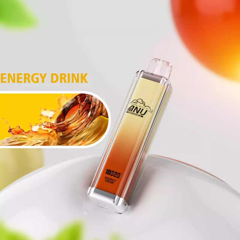 ANU Crystal 10000 Züge Energydrink Einweg Vape Hersteller Direktverkauf Großhandel Hohe Qualität Ausgezeichneter Geschmack Prompte Lieferung 0% 2% 3% 5% Niedriger Nikotingehalt (6)