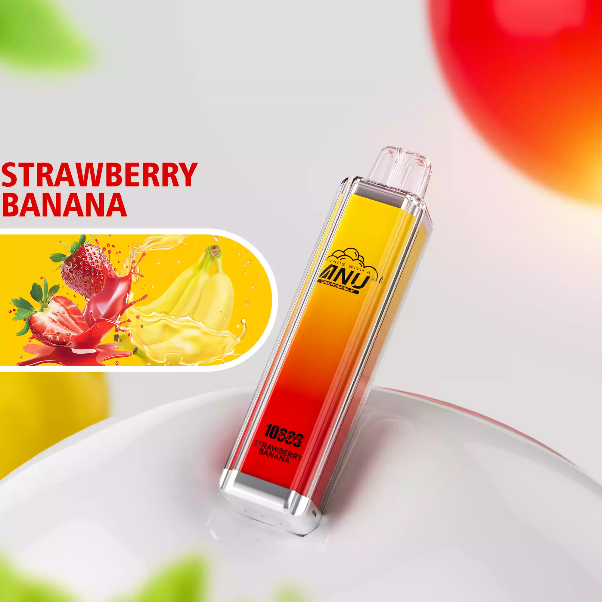 ANU Crystal 10000 Züge Erdbeere Banane 2025 Neuheit E-Zigaretten Originalhersteller Großhandel Premium Qualität Hervorragender Geschmack Schneller Versand 0% 2% 3% 5% Niedriger Nikotingehalt (6)