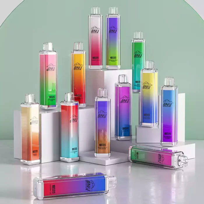 ANU Crystal 10000 Züge Pfirsich Eis E-Zigaretten Original Fabrik Großhandel Premium Qualität Angenehmer Geschmack Schneller Versand 0% 2% 3% 5% Niedriger Nikotingehalt (7)