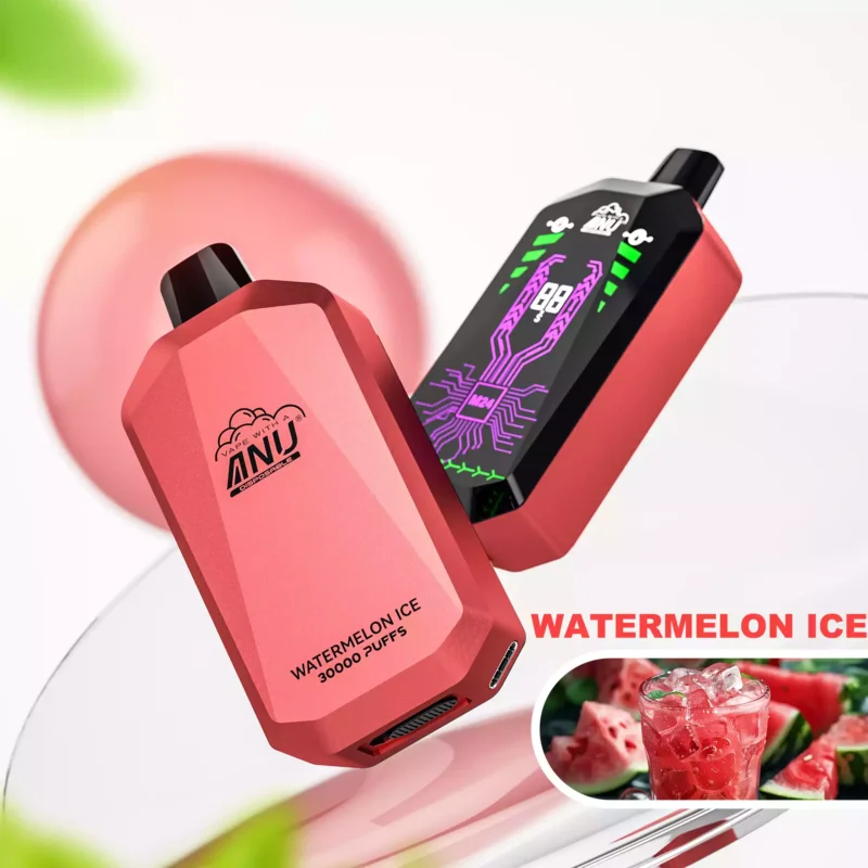 ANU Star 30000 Puffs Wassermelone Eis Einweg E-Zigaretten Fabrikverkauf Großhandel Hohe Qualität Rascher Versand 0% 2% 3% 5% niedriger Nikotingehalt (11)