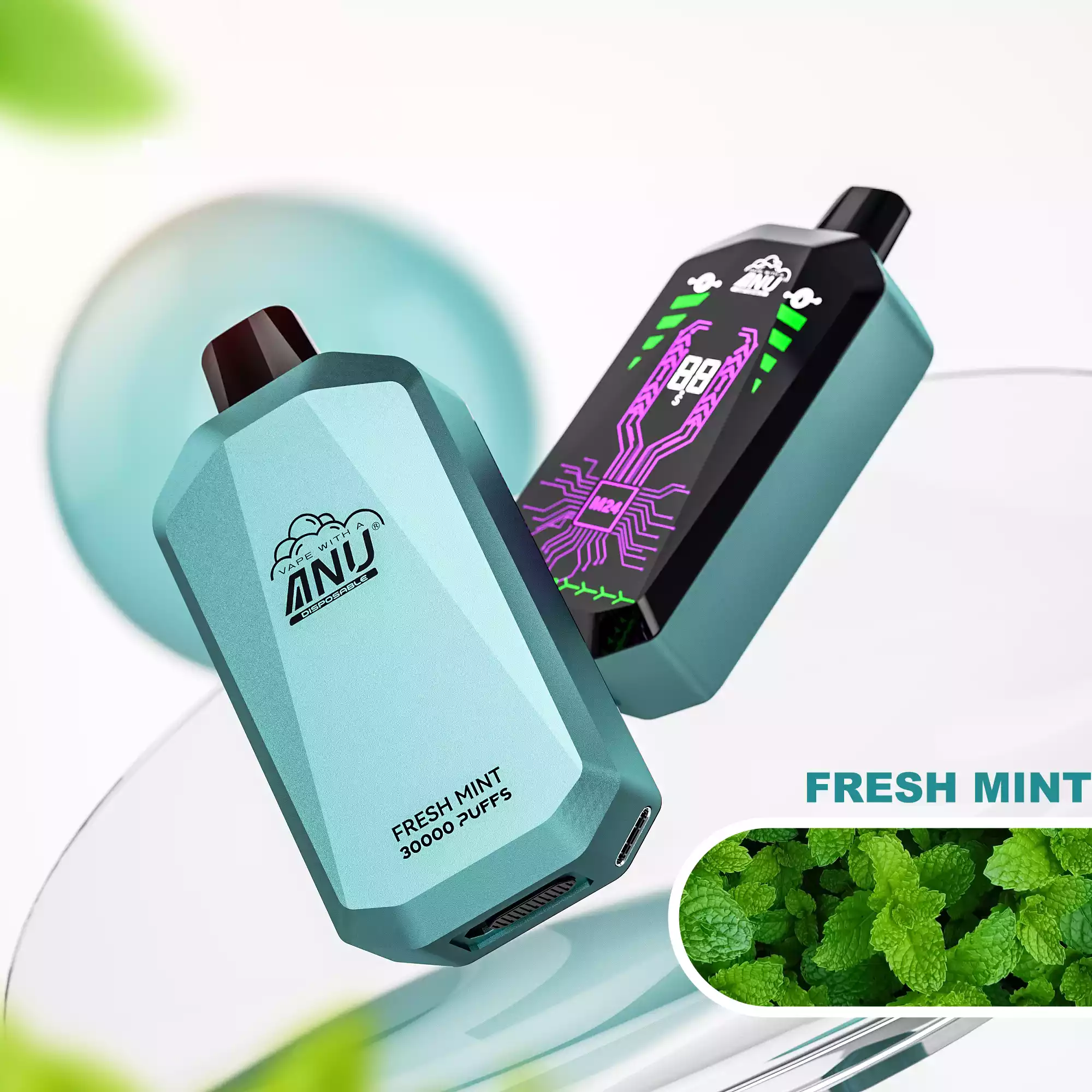 ANU Star 30000 Züge Frische Minze E-Zigaretten Original Fabrik Großhandel Premium Qualität Schneller Versand 0% 2% 3% 5% niedriger Nikotingehalt (7)