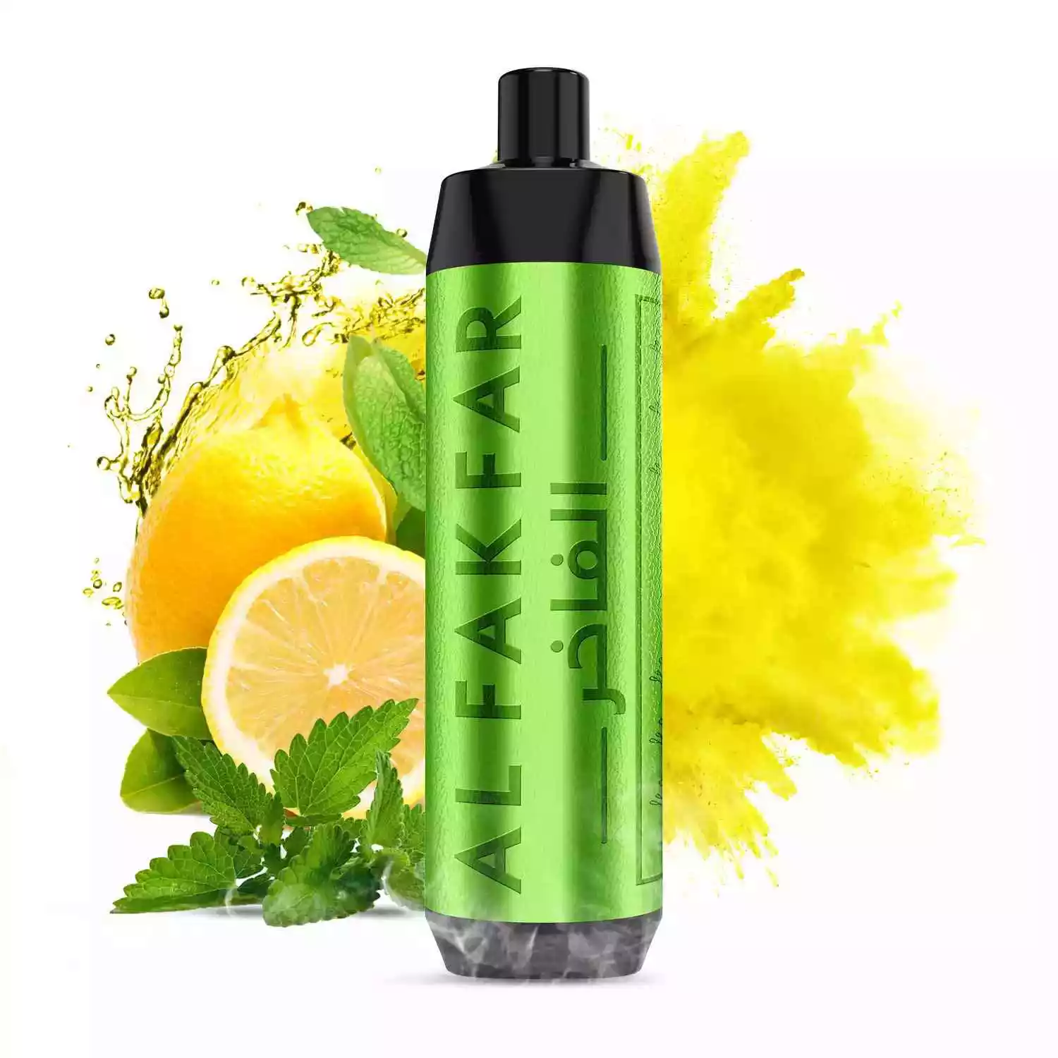 5 bis 7 Tage Lieferung AL FAKHAR 8000 Züge F18 Einweg E-Zigarette 18250 Akku Typ-C Ladeanschluss – Zitrone Minze Flavours