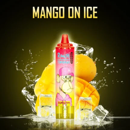 Einzelverkauf RandM Tornado 15000 Züge Einweg E-Zigarette mit 0 % 2 % 3 % 5% Nikotinsalz – Mango auf Eis Geschmack (3)