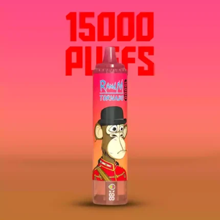Günstigste RandM Tornado 15000 Züge Einweg E-Zigarette mit 25 ml E-Liquid – Rote Energie Eis Geschmack (1)