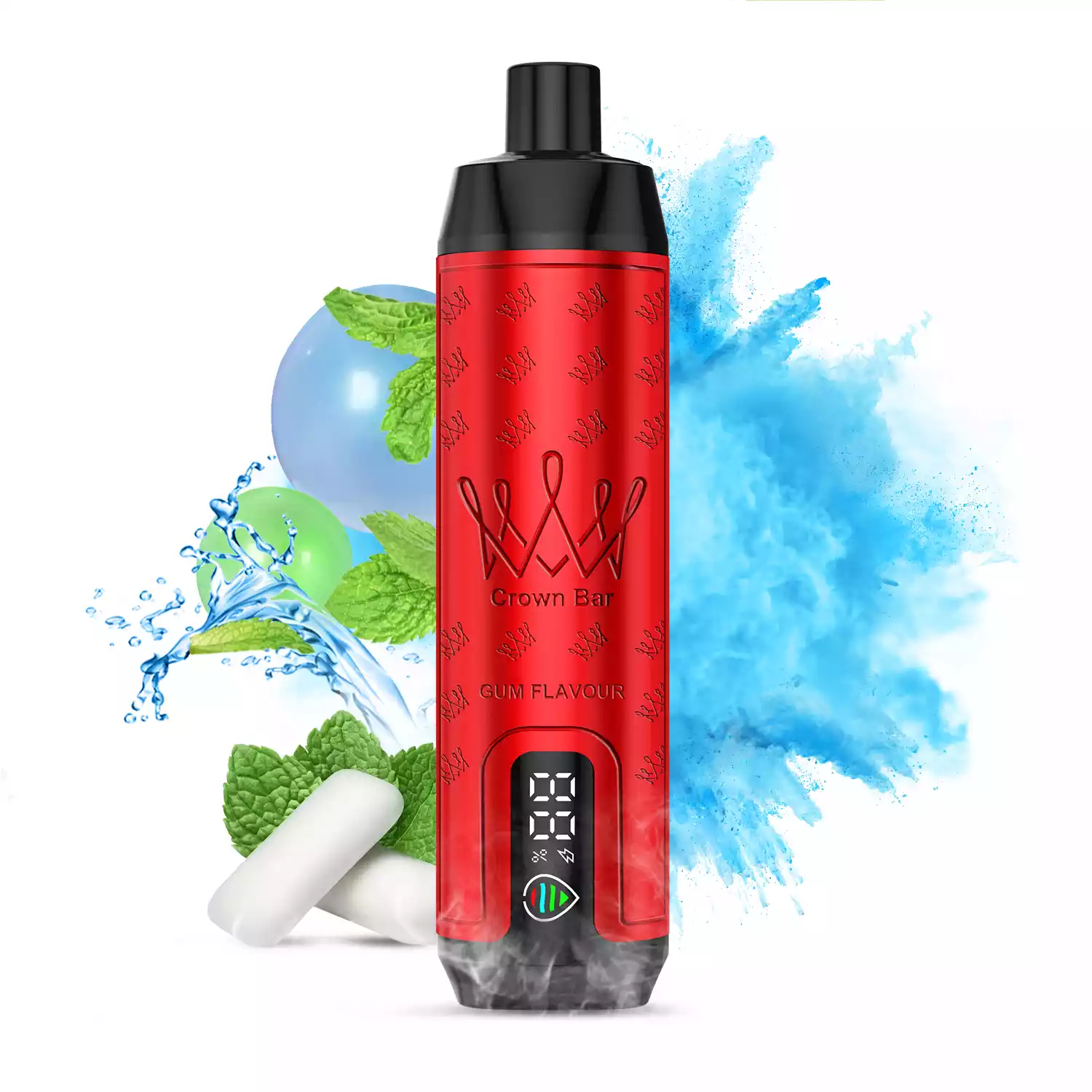 Günstigster Preis AL FAKHAR 15000 Züge F18S Einweg E-Zigarette mit 600 mAh Akku und 22 ml E-Liquid – Kaugummi Geschmack