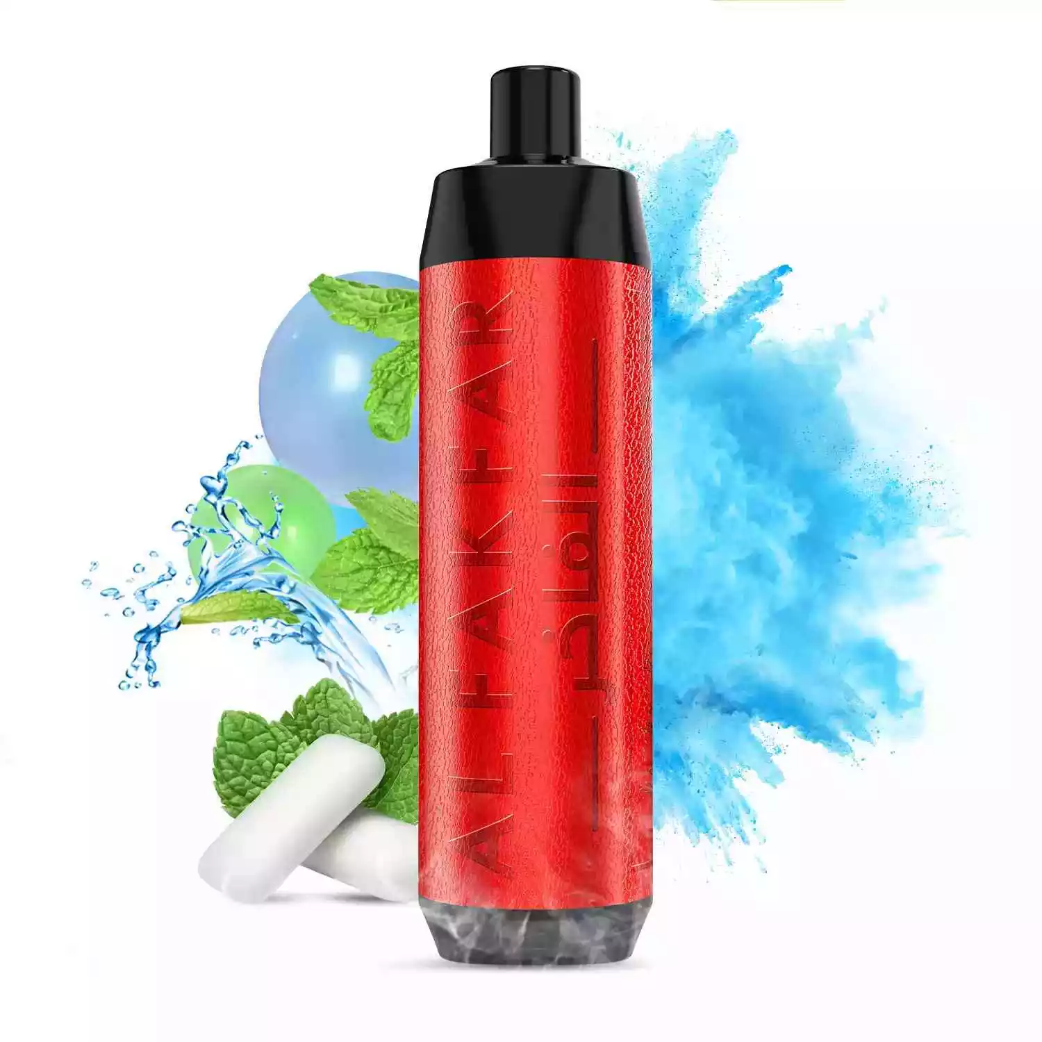 Direkt vom Werk AL FAKHAR 8000 Züge F18 Einweg E-Zigarette mit 18 ml E-Liquid und Mesh-Kern – Kaugummi Geschmack