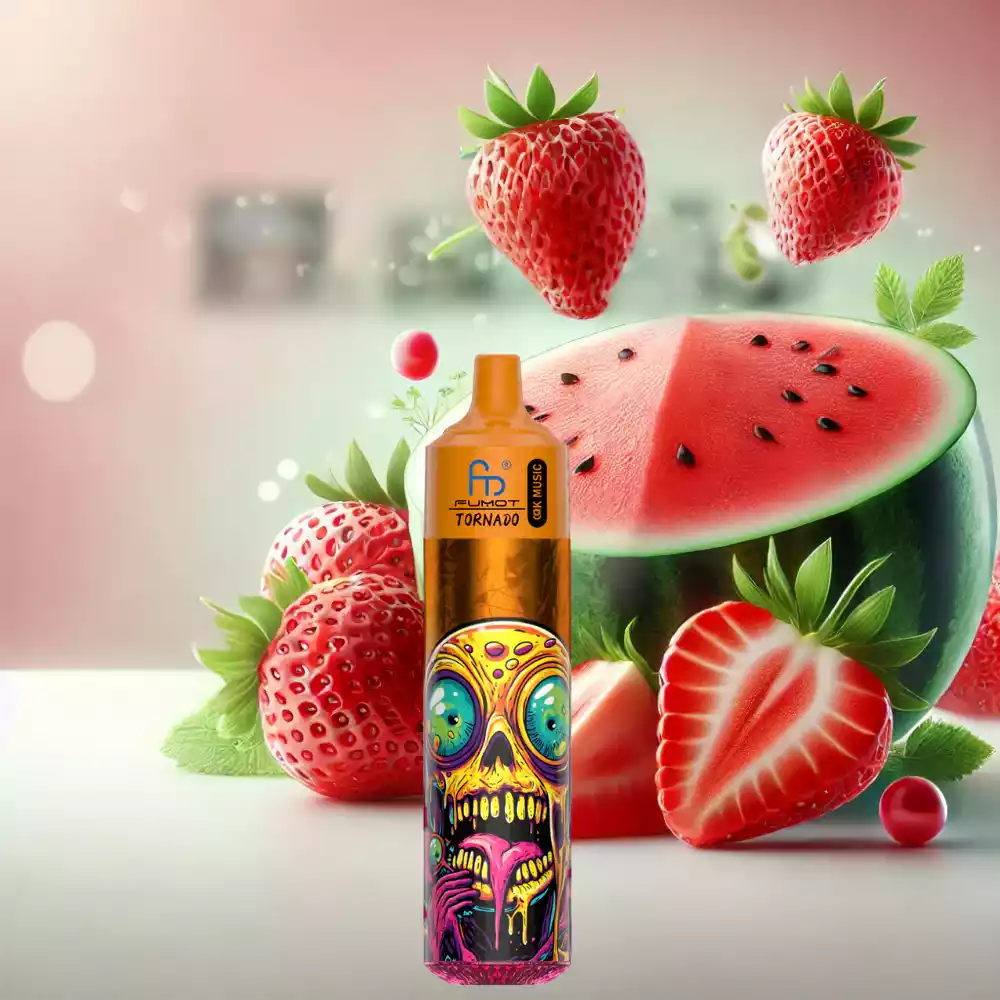 RandM Fumot Tornado 30000 Züge Einweg E-Zigarette Einzelverkauf mit 0% 2% 3% 5% Nikotin und Typ-C — Erdbeere Wassermelone (2)