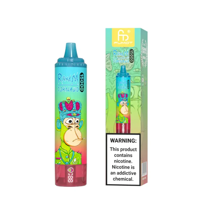 Schnelle Lieferung RandM Tornado 15000 Züge Einweg E-Zigarette mit 25 ml E-Liquid – Erdbeere Wassermelone Geschmack (1)